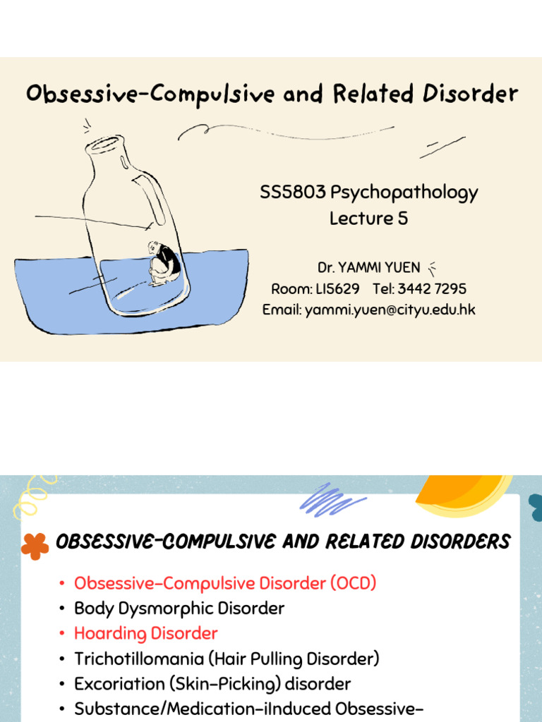 OCD and Related Disorders Overview | PDF | Obsessive–Compulsive ...