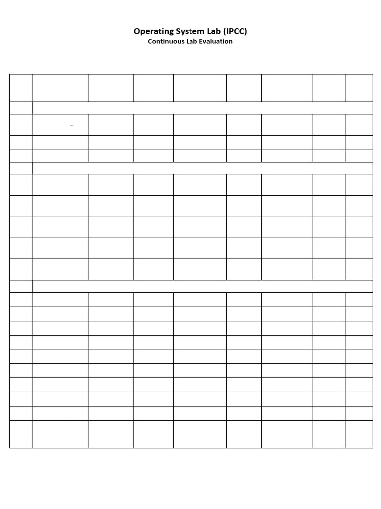 Index for Lab Record | PDF