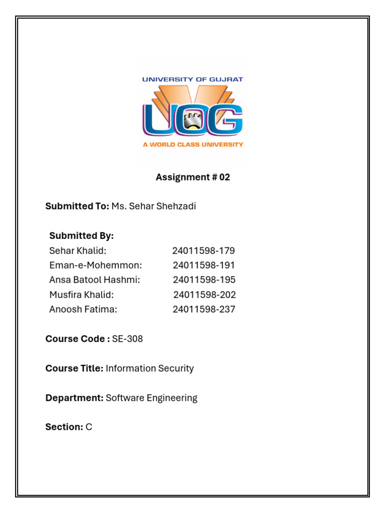 Information Security | PDF | Security | Computer Security