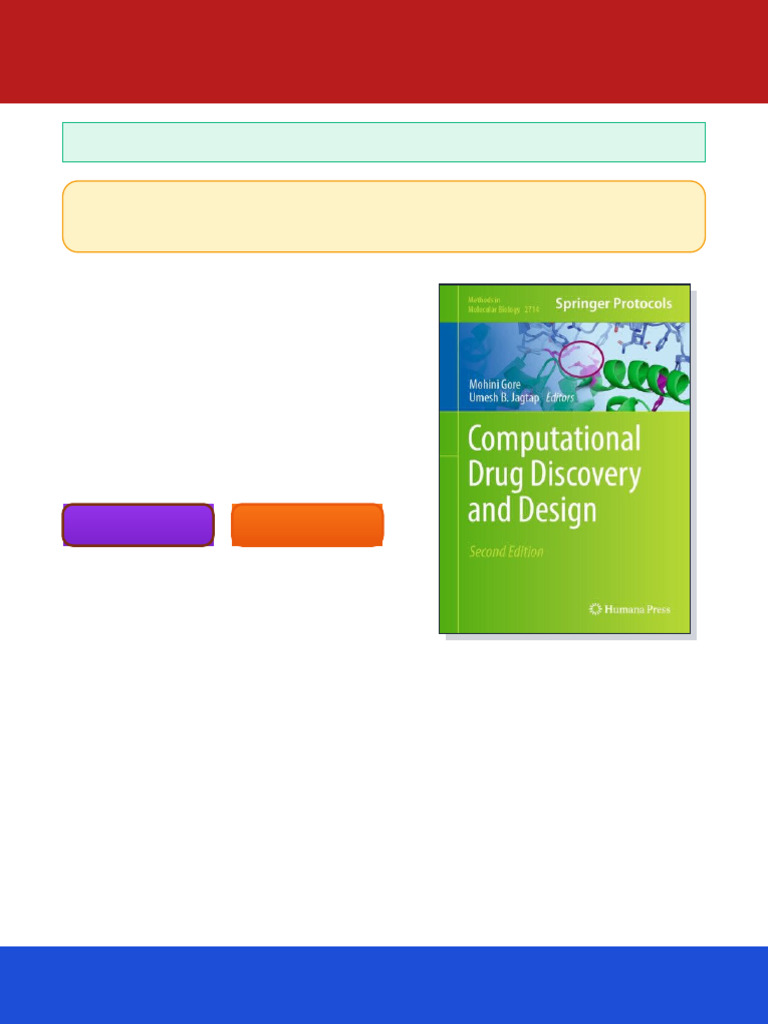 Computational Drug Discovery and Design Methods in Molecular Biology ...