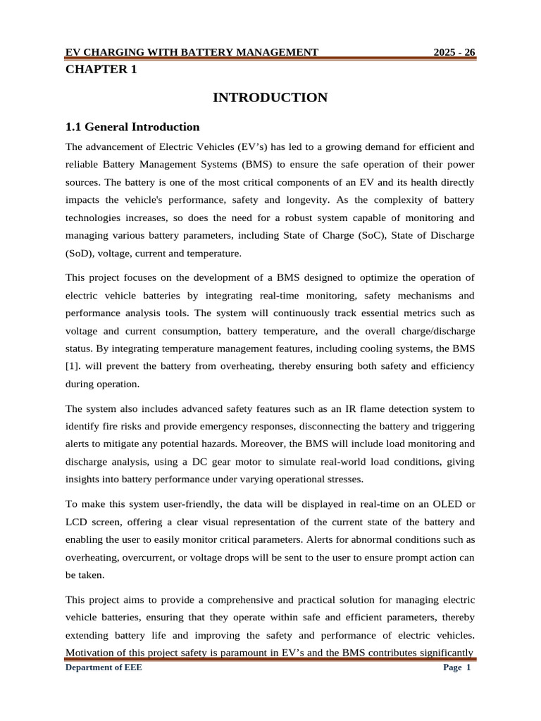 EV Battery Management System Overview | PDF | Lithium Ion Battery ...