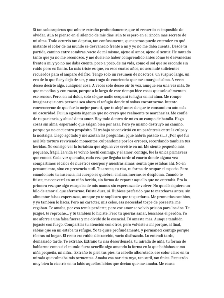 Reflexiones sobre el amor perdido | PDF | Amor | Perdón