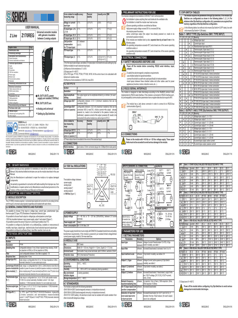 Universal Converter Module User Manual | PDF | Electrical Engineering ...