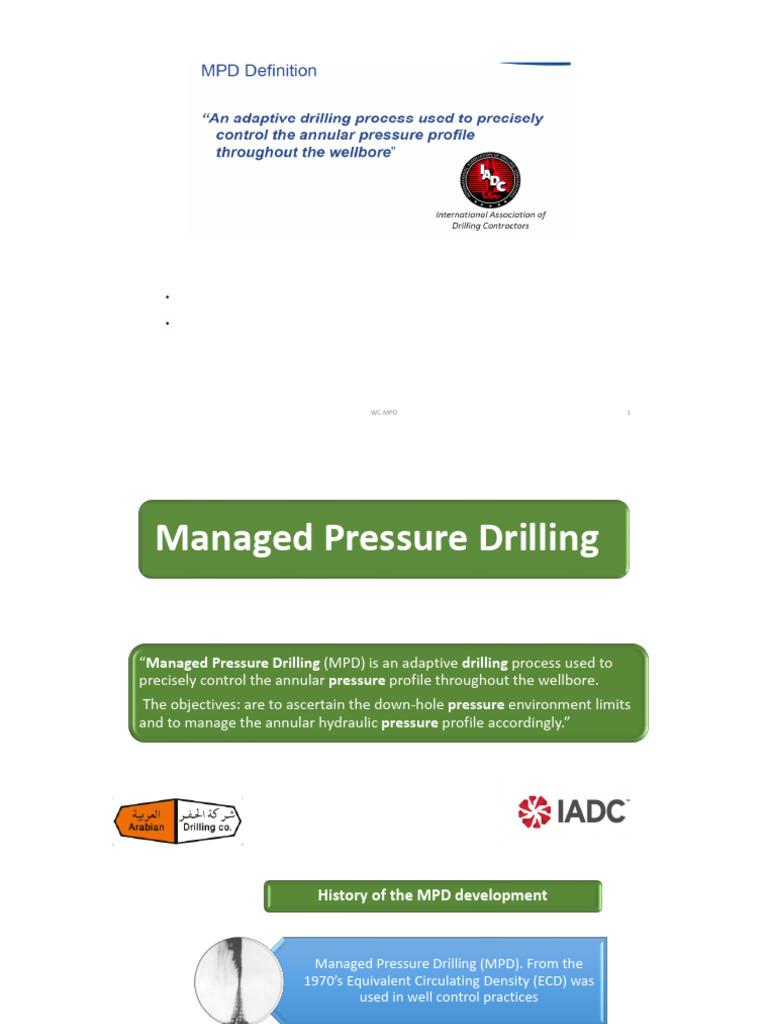MPD_UBD | PDF | Oil Well | Chemical Engineering