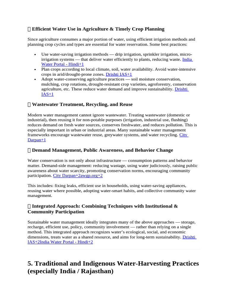Sustainable Water Management Strategies | PDF | Water Resources | Water ...