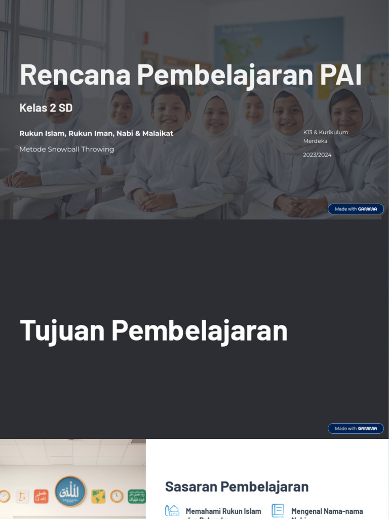Rencana Pembelajaran PAI Kelas 2 SD | PDF