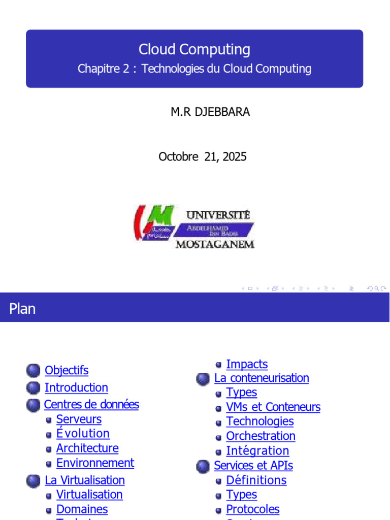 Technologies et Architecture du Cloud | PDF | Virtualisation | Machine ...