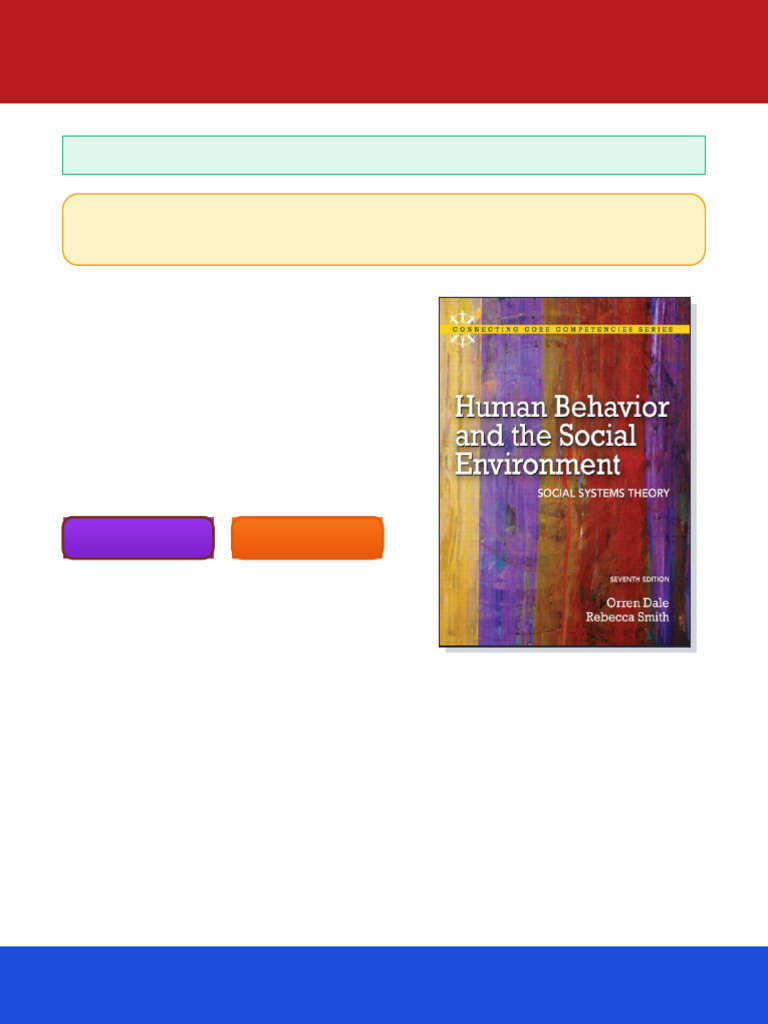 Human Behavior and the Social Environment: Social Systems Theory ...