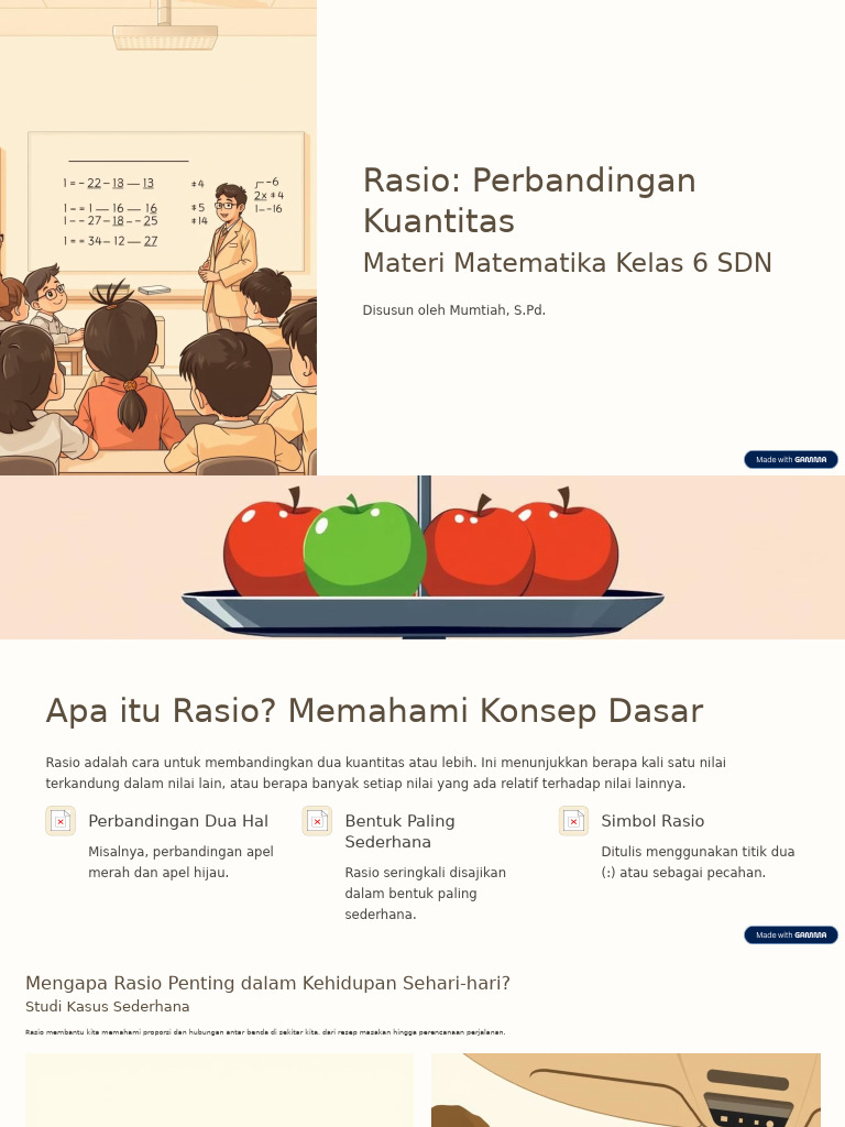 Rasio Perbandingan Kuantitas | PDF