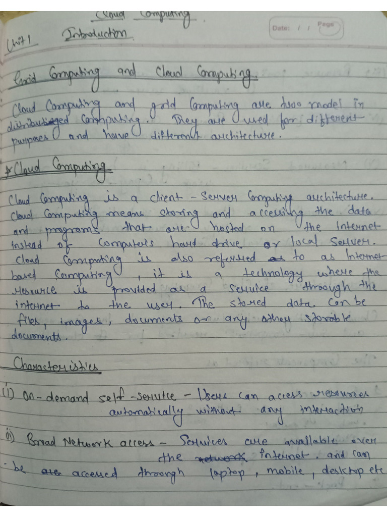 CC Unit 1 | PDF