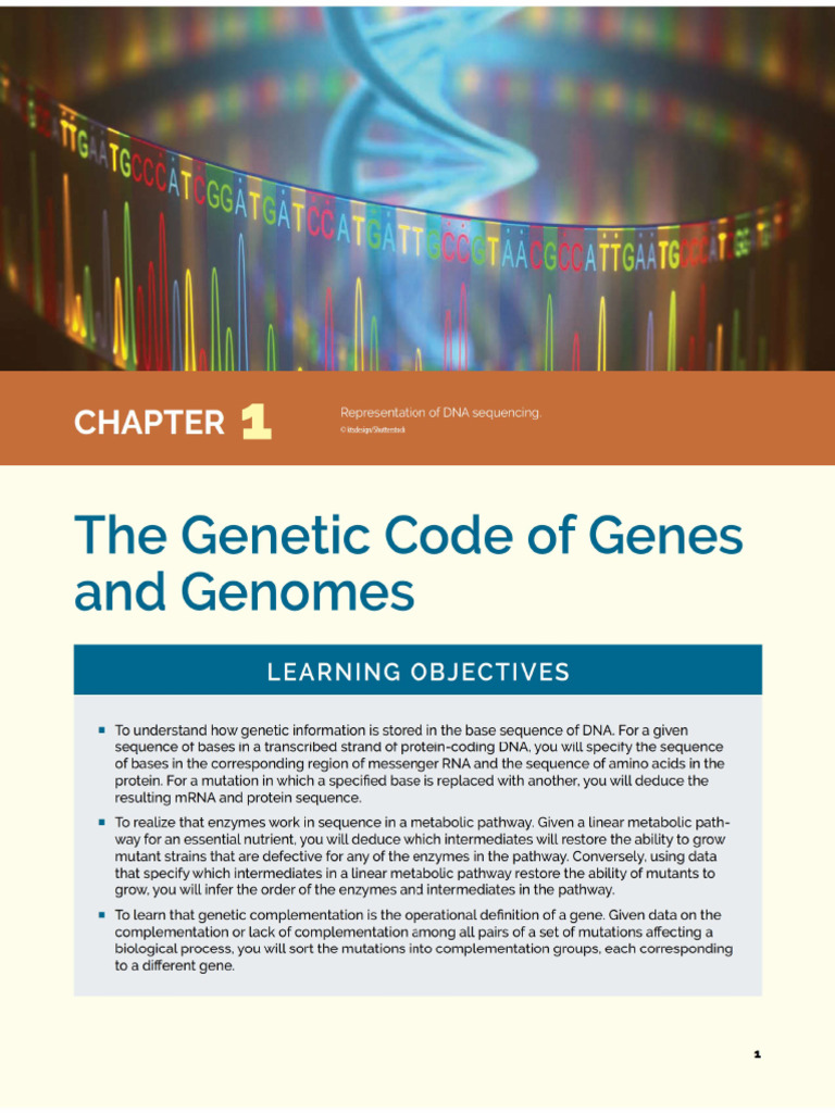 Introduction, Gene, DNA, Complementation | PDF