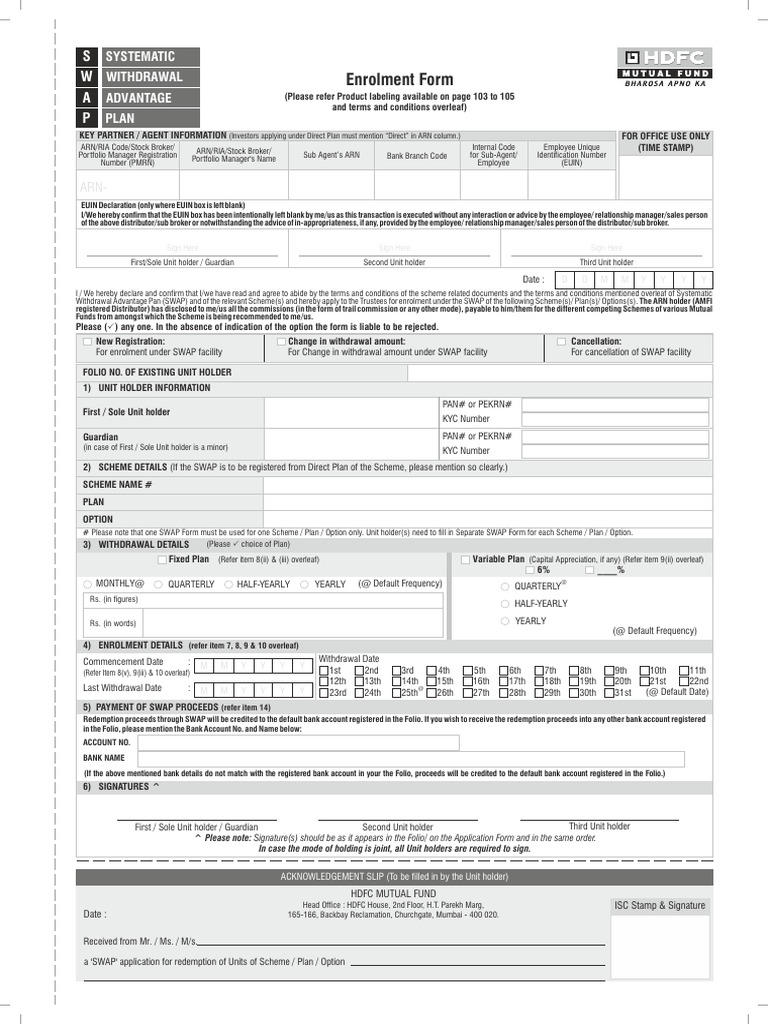 SWAP FORm 23 October 251024 Editable Form | PDF | Swap (Finance ...