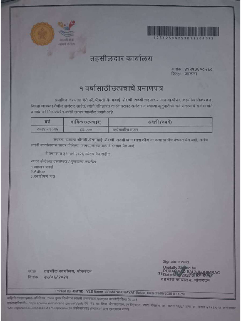 Payal Income | PDF