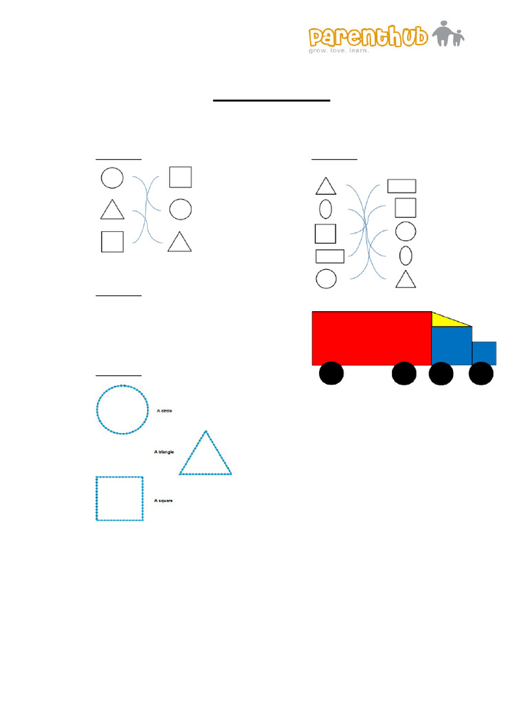 Answer Sheet Shapes Activities | PDF