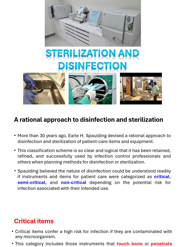 Disinfection and Sterilization Guide | PDF | Sterilization ...