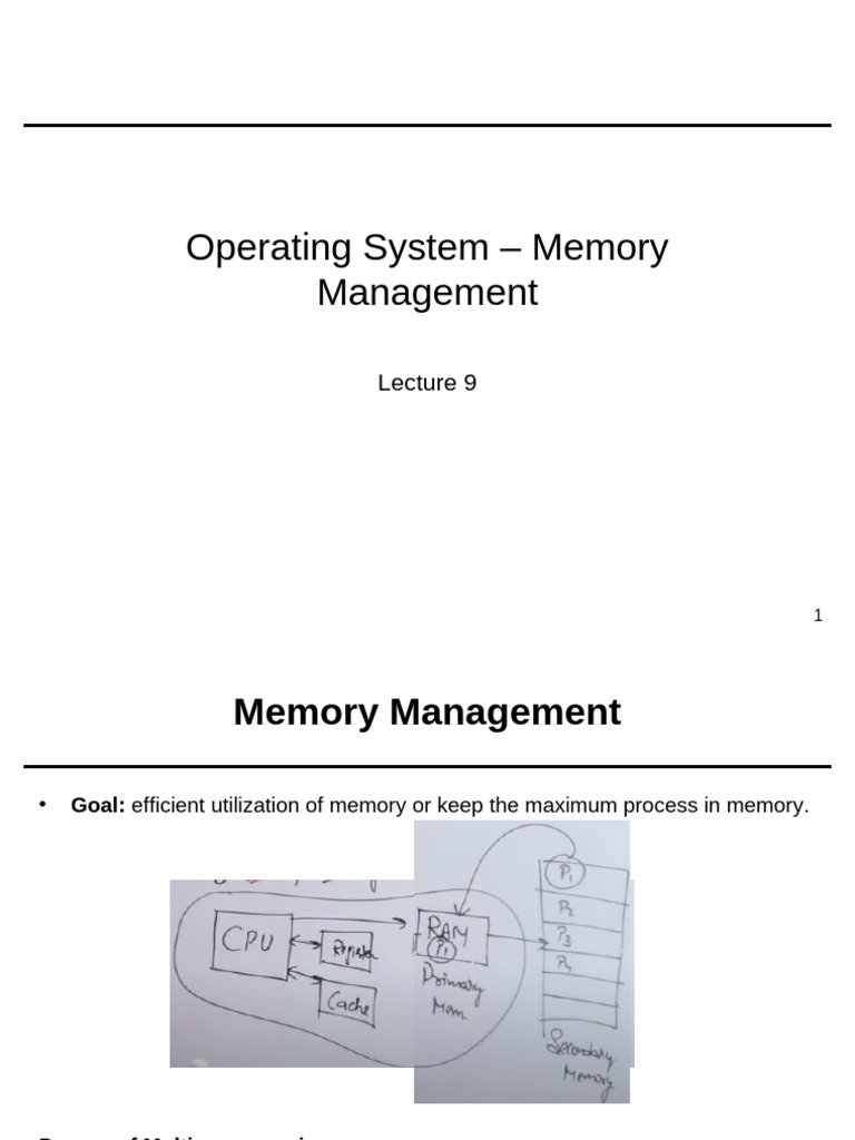 Memory Management in Operating Systems | PDF | Software | Software ...