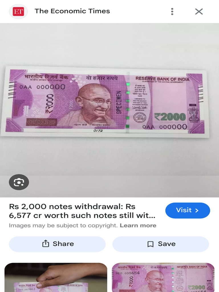 How to Verify 2000 Rupee Notes | PDF