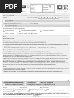 HDFC Standing Instruction Form Guide | PDF | Insurance | Life Insurance