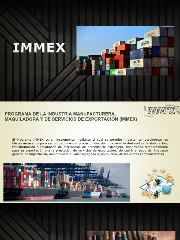 Programa IMMEX: Beneficios y Requisitos | PDF | aduana | El comercio ...
