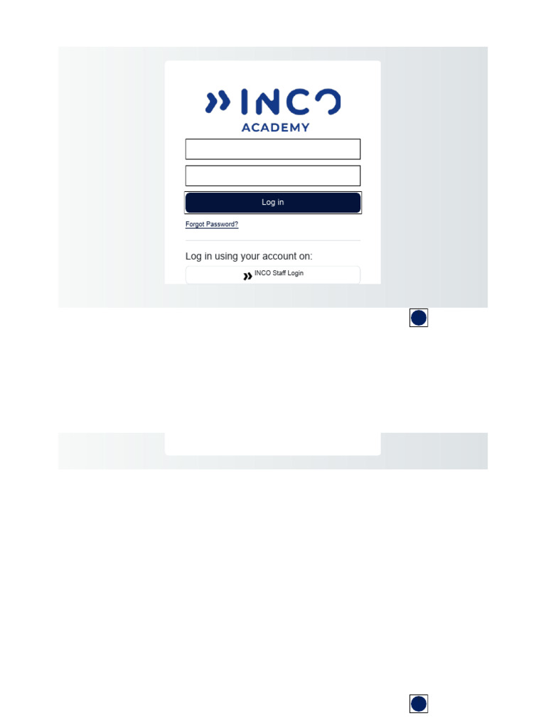 INCO Staff Login Portal Access | PDF
