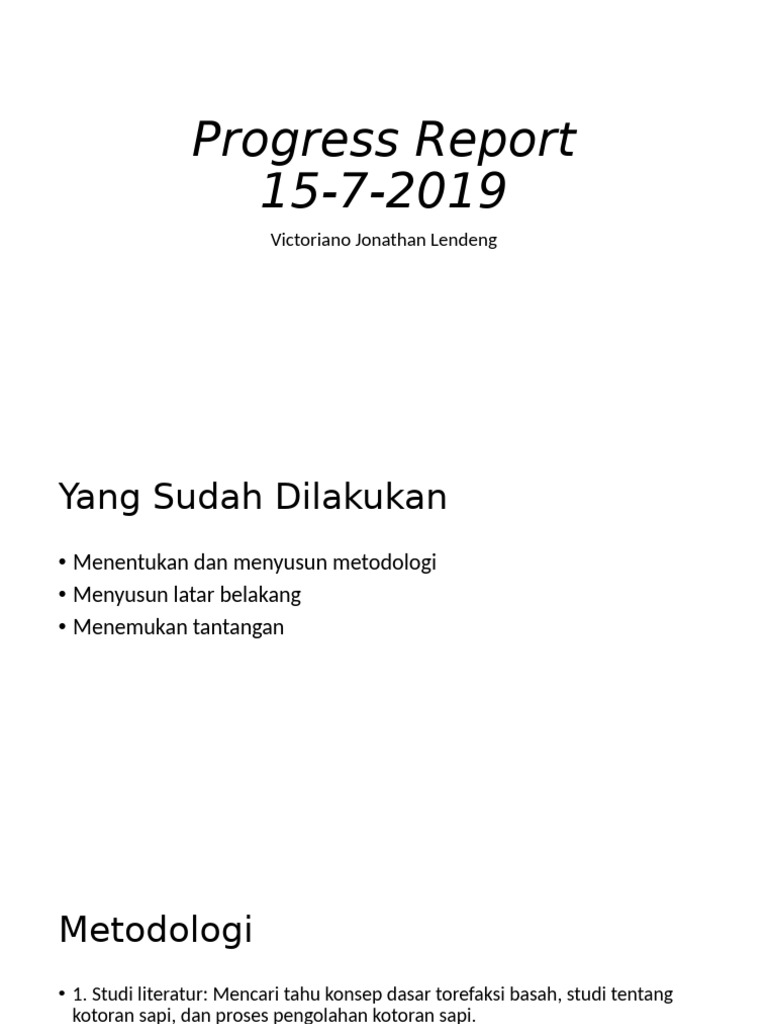 Progress Report 6 (150719) | PDF
