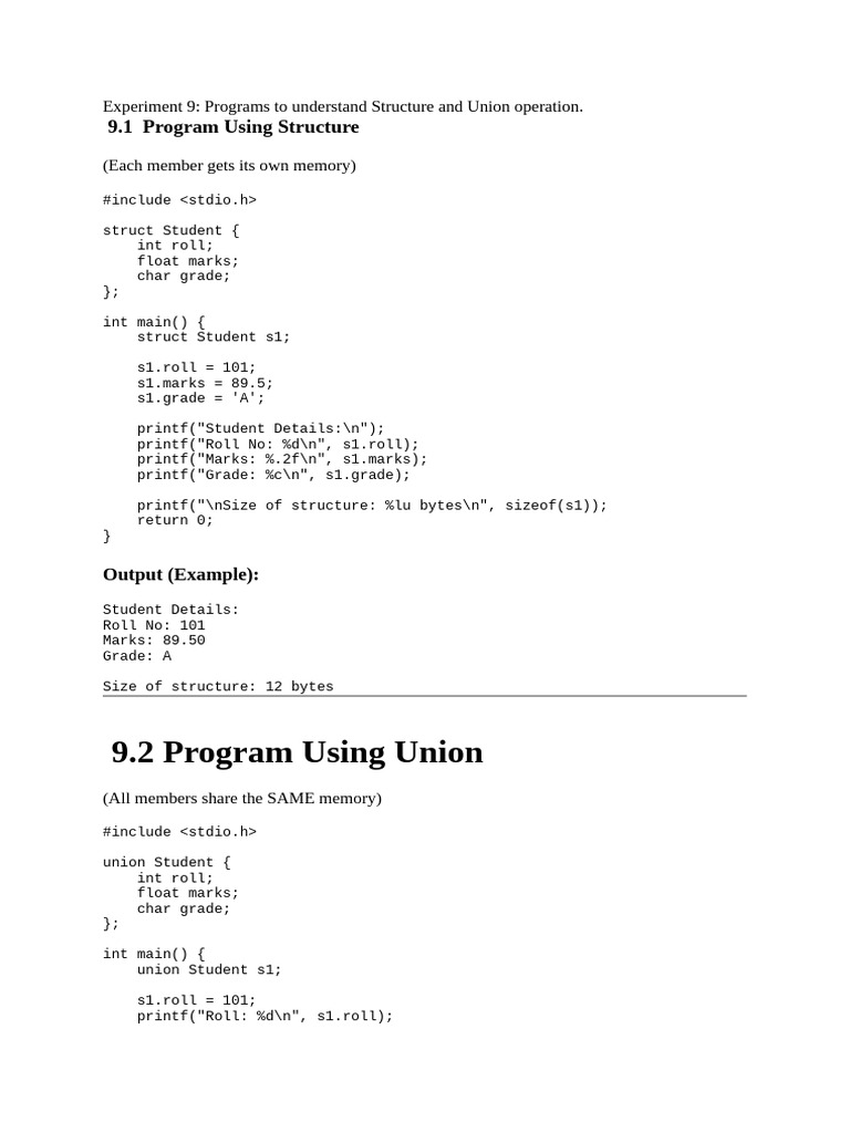 Experiment 9 | PDF