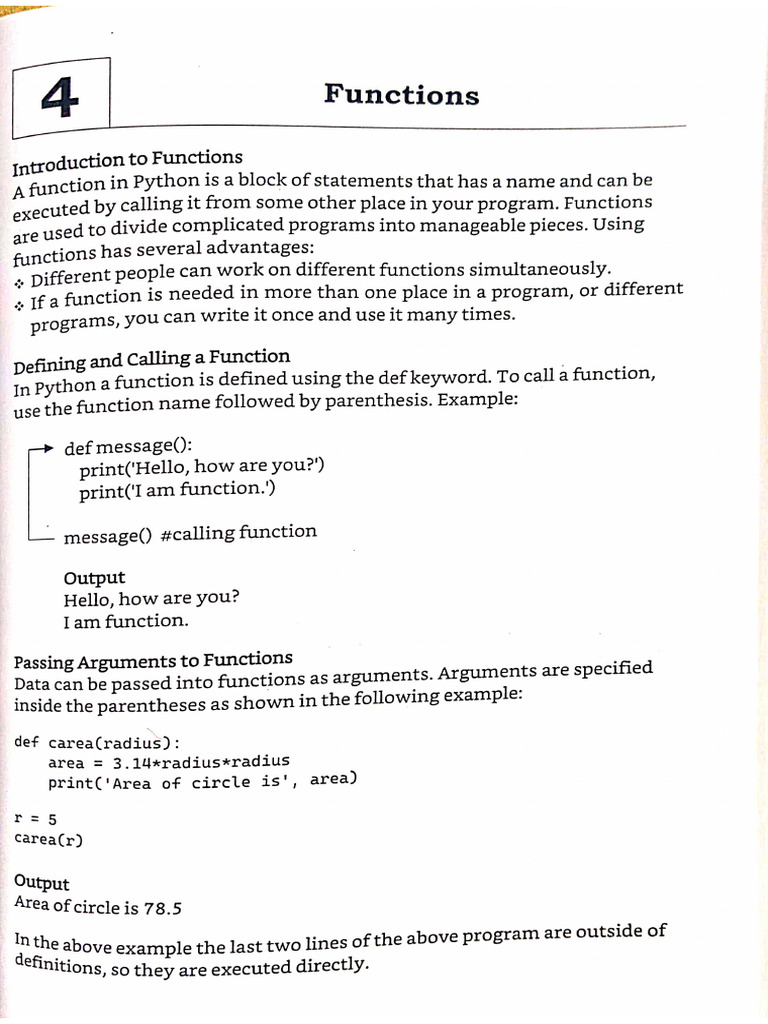 Function Notes | PDF