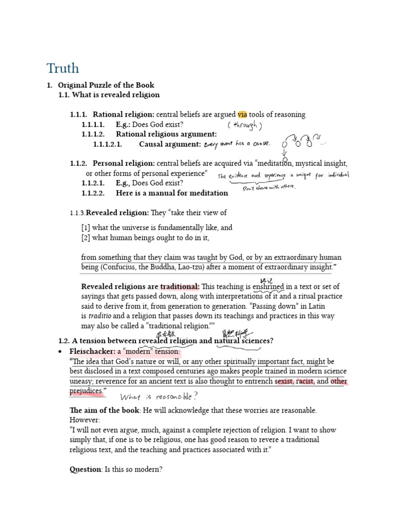Lecture 2 Sam - Ch1and2 | PDF | God | Existence Of God