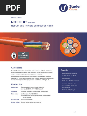 orange -オレンジ-日本版B2ポスター Flexible Safety Cables ROFLEX® Specifications | PDF | Materials