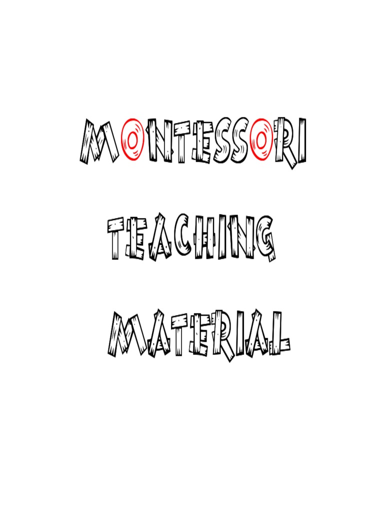 Montessori Teaching Materials | PDF