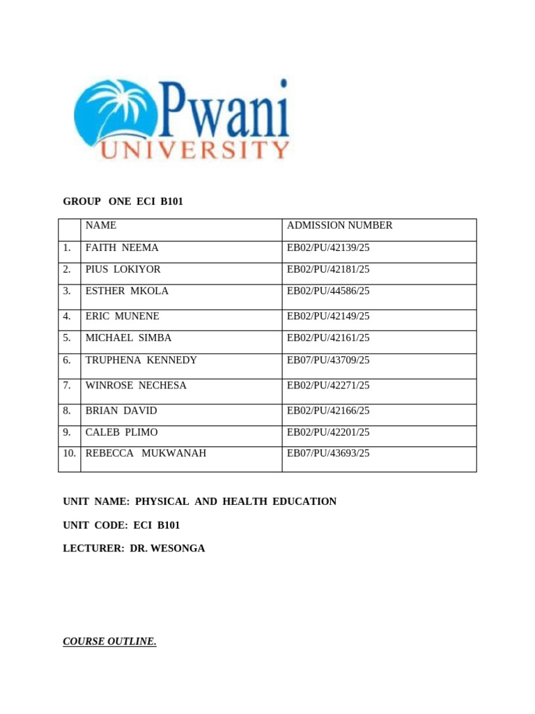 Group One Eci b101 | PDF | Volleyball | Sports