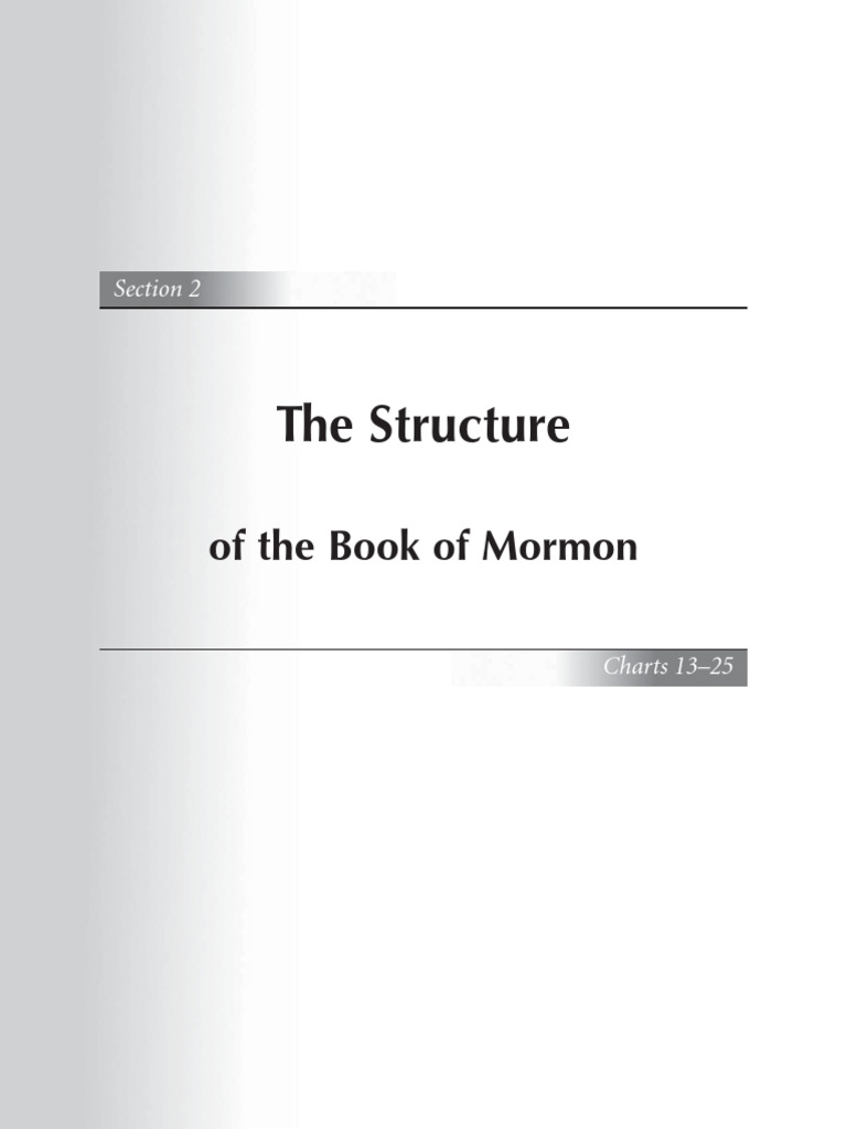 Structure of the Book of Mormon | PDF | Book Of Mormon | Latter Day ...