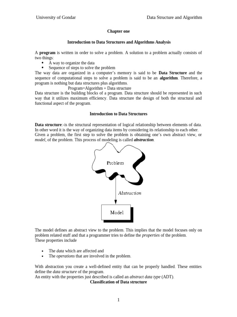 chapter 1 | PDF | Data Type | Algorithms