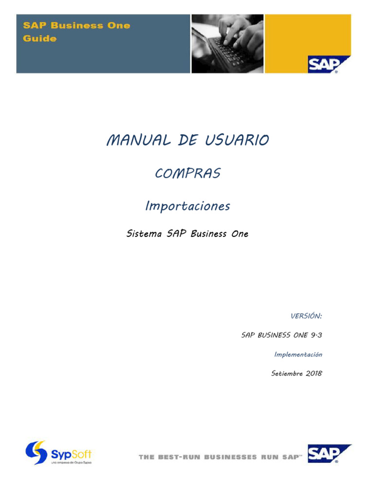 Manual de Importación en SAP B1 9.3 | PDF | Contabilidad | Factura