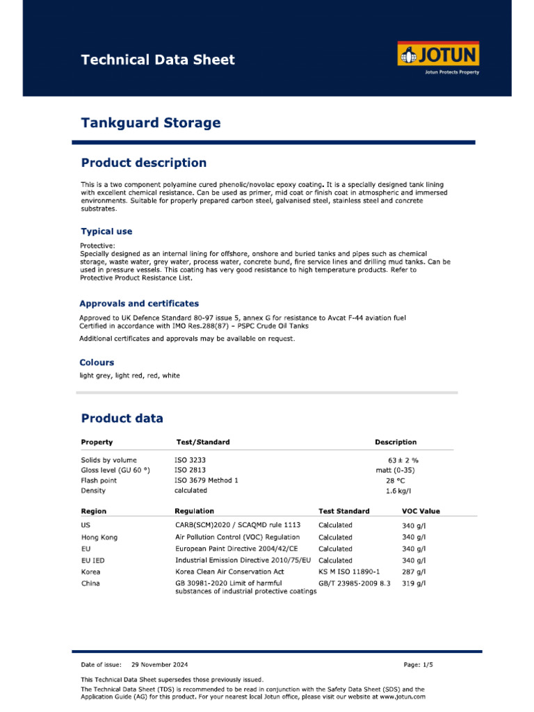 Tankguard Storage Euk GB | PDF