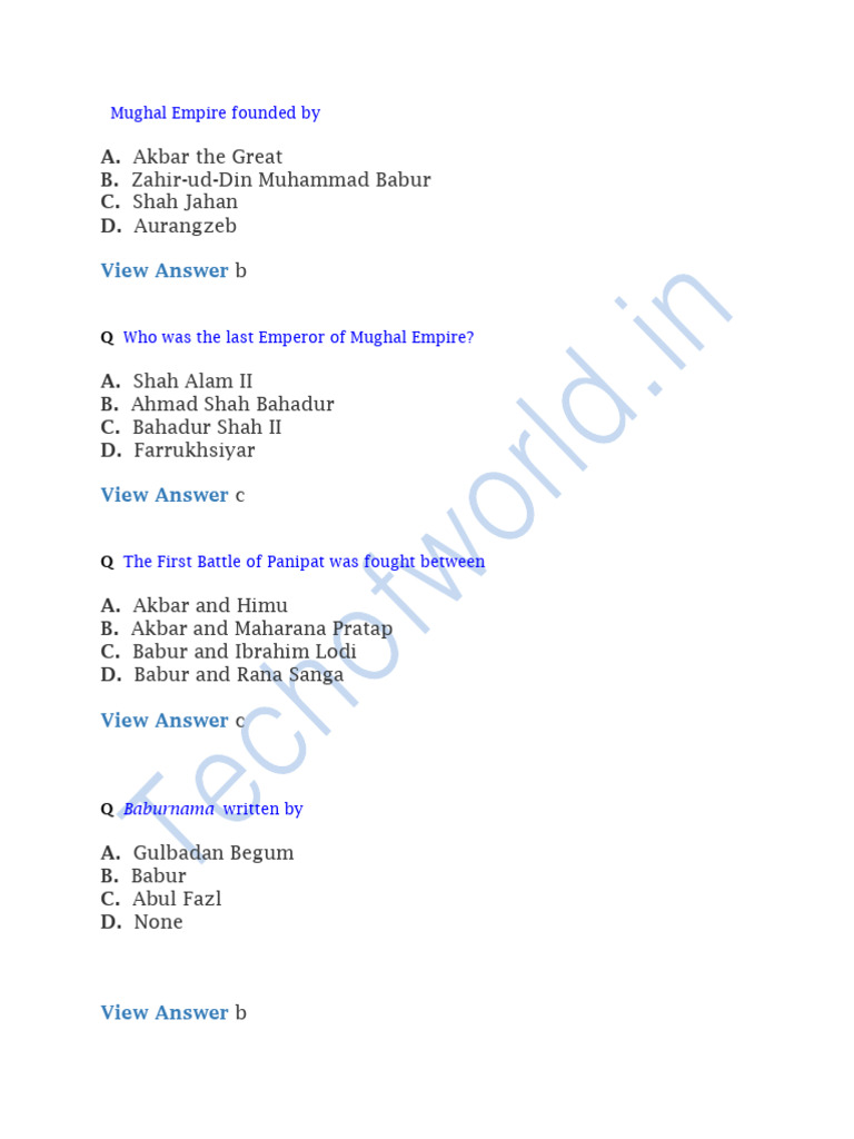 Part 1 32 | PDF | Mughal Empire | Timurid Dynasty