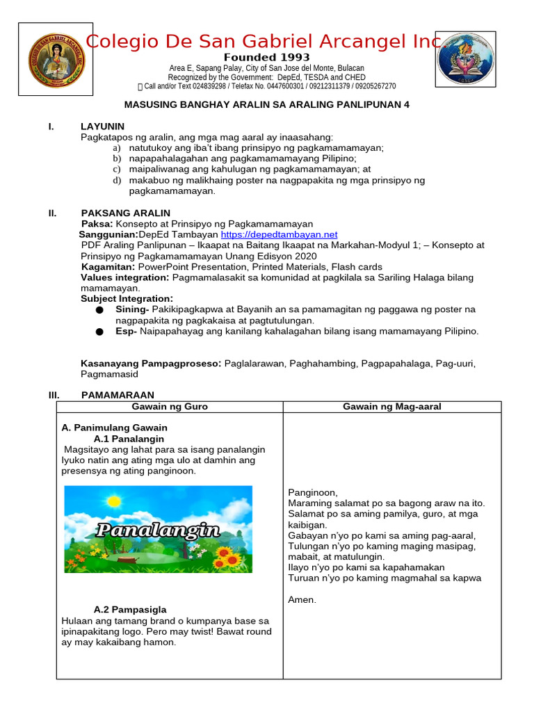DLP Sa AP Edited Final | PDF