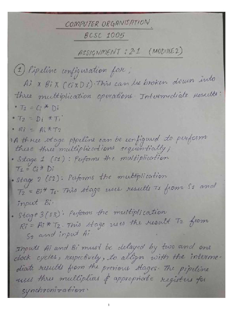 CO Assignment 1 | PDF