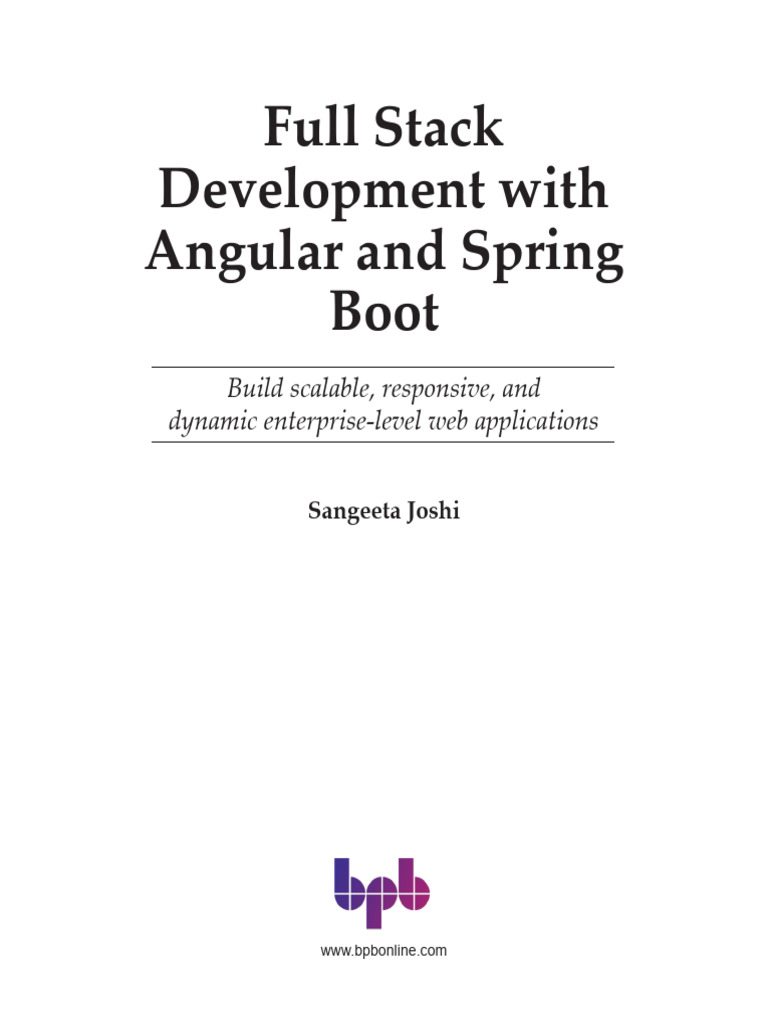 Full Stack Development: Angular & Spring Boot | PDF | Spring Framework ...