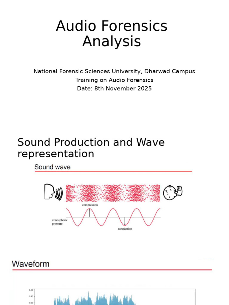 Audio Forensics Training Overview | PDF | Amplitude | Sampling (Signal ...
