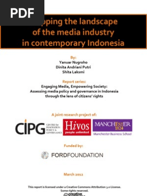 Mapping The Landscape of Media Industry in Contemporary Indonesia