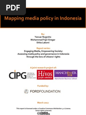 Mapping Media Policy In Indonesia Pdf