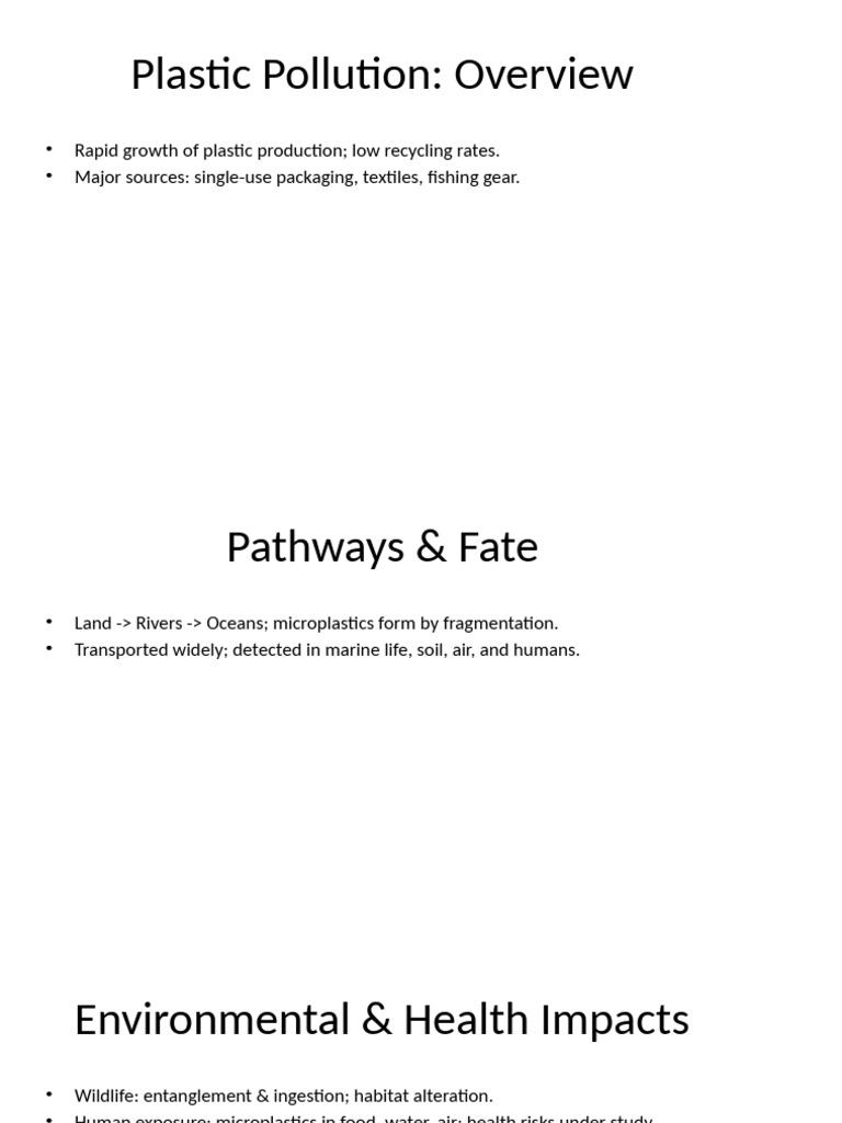 Understanding Plastic Pollution and Solutions | PDF