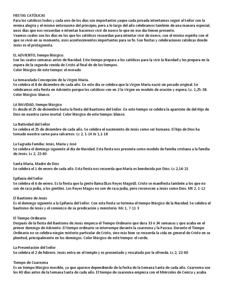 Fiestas Católicas Año litúrgico Pentecostés