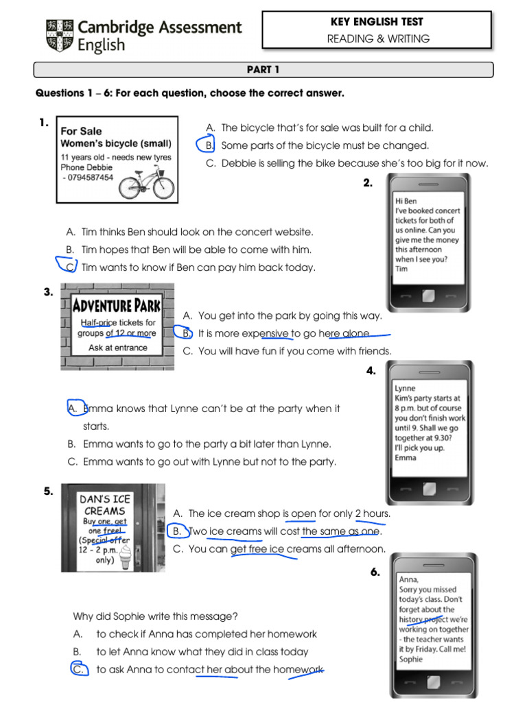 a2 Key English Test 01_reading | PDF | Ballet | Dances