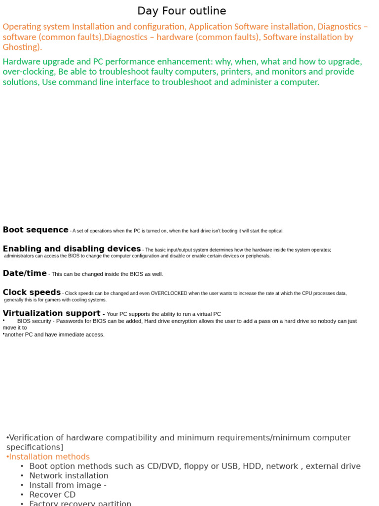 PC Installation and Troubleshooting Guide | PDF | Bios | Booting