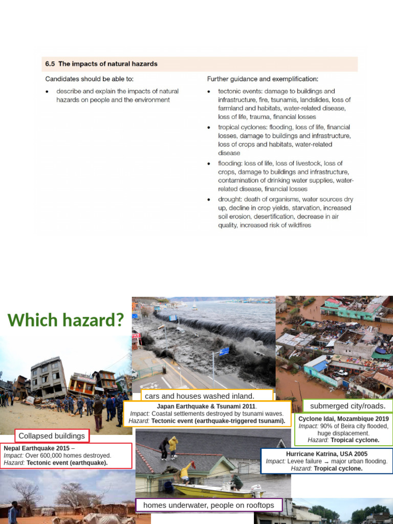6.5. Impacts of Natural Hazards | PDF | Volcano | Flood