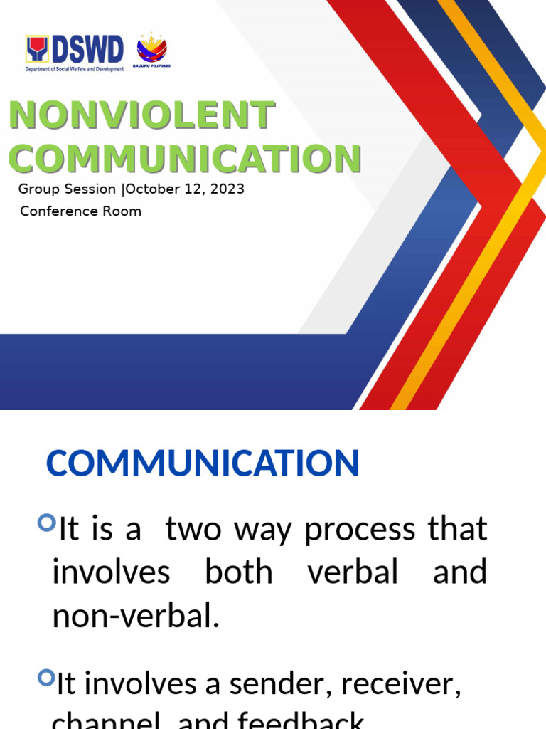 Nonviolent Communication Workshop | PDF | Communication | Psychology