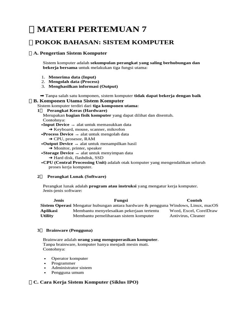 ? MATERI PERTEMUAN 7 | PDF