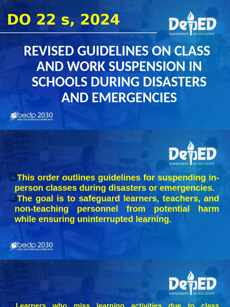 Class Suspension Guidelines in Emergencies | PDF | Tropical Meteorology ...